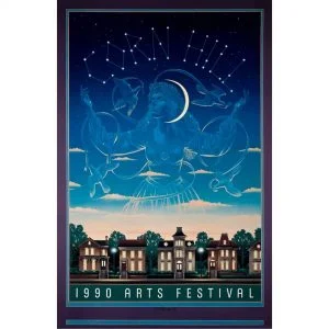 1990 Corn Hill Arts Festival Poster