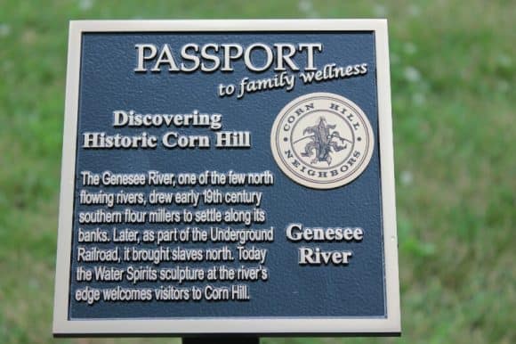 Corn Hill Passport to Wellness Trail Marker