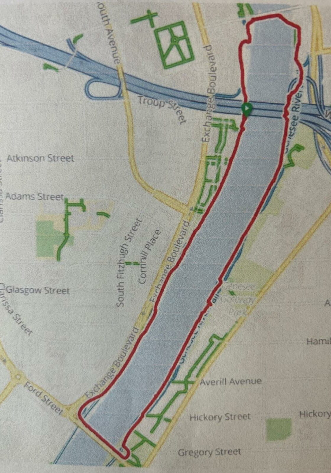 genesee river walking loop map